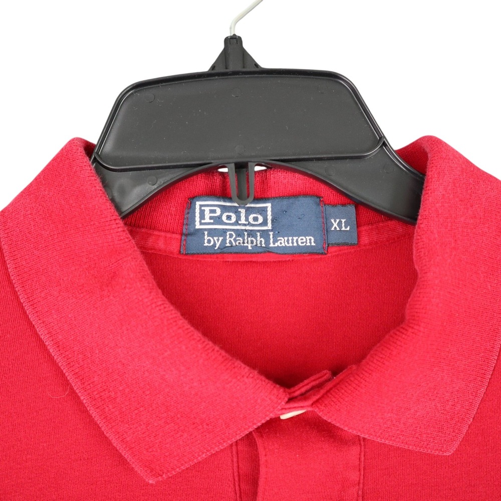 Polo Ralph Lauren Long Sleeve Polo Mens XL Red Pony Logo Casual Classic